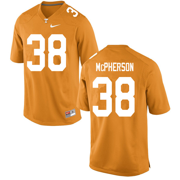 Men #38 Brent McPherson Tennessee Volunteers College Football Jerseys Sale-Orange